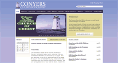 Desktop Screenshot of conyerschurchofchrist.com