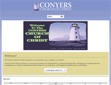 Tablet Screenshot of conyerschurchofchrist.com